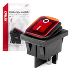 Rechthoekige schakelaar met rood licht AMiO 03092 - AMiO 03092 - afbeelding 1