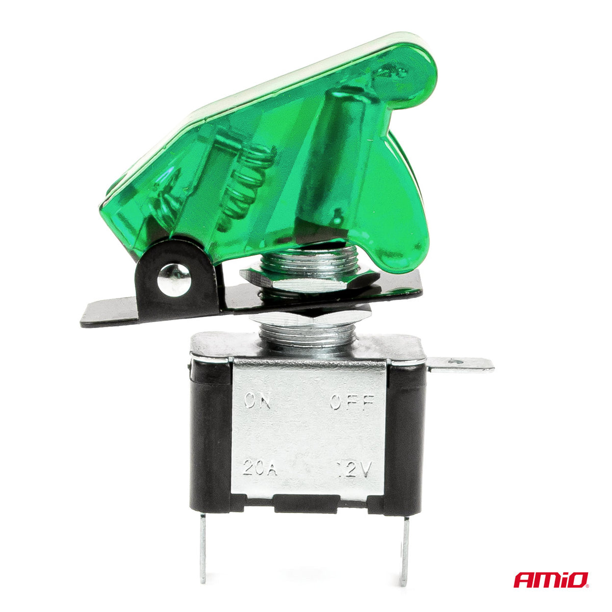 Tuimelschakelaar met kap met groen licht AMiO 03093 - AMiO 03093 - afbeelding 3