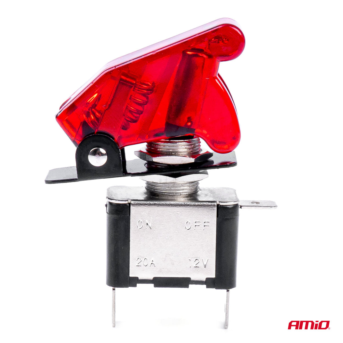 Tuimelschakelaar met kap met rood licht AMiO 03095 - AMiO 03095 - afbeelding 3