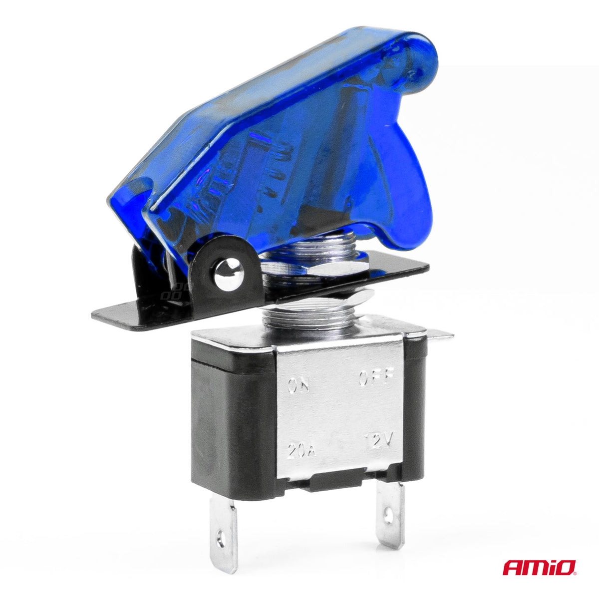 Tuimelschakelaar met kap met blauw licht AMiO 03096 - AMiO 03096 - afbeelding 2