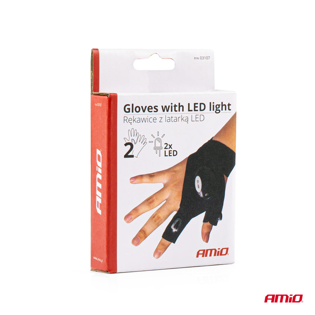 Handschoenen met LED-licht AMiO 03107 - AMiO 03107 - afbeelding 3