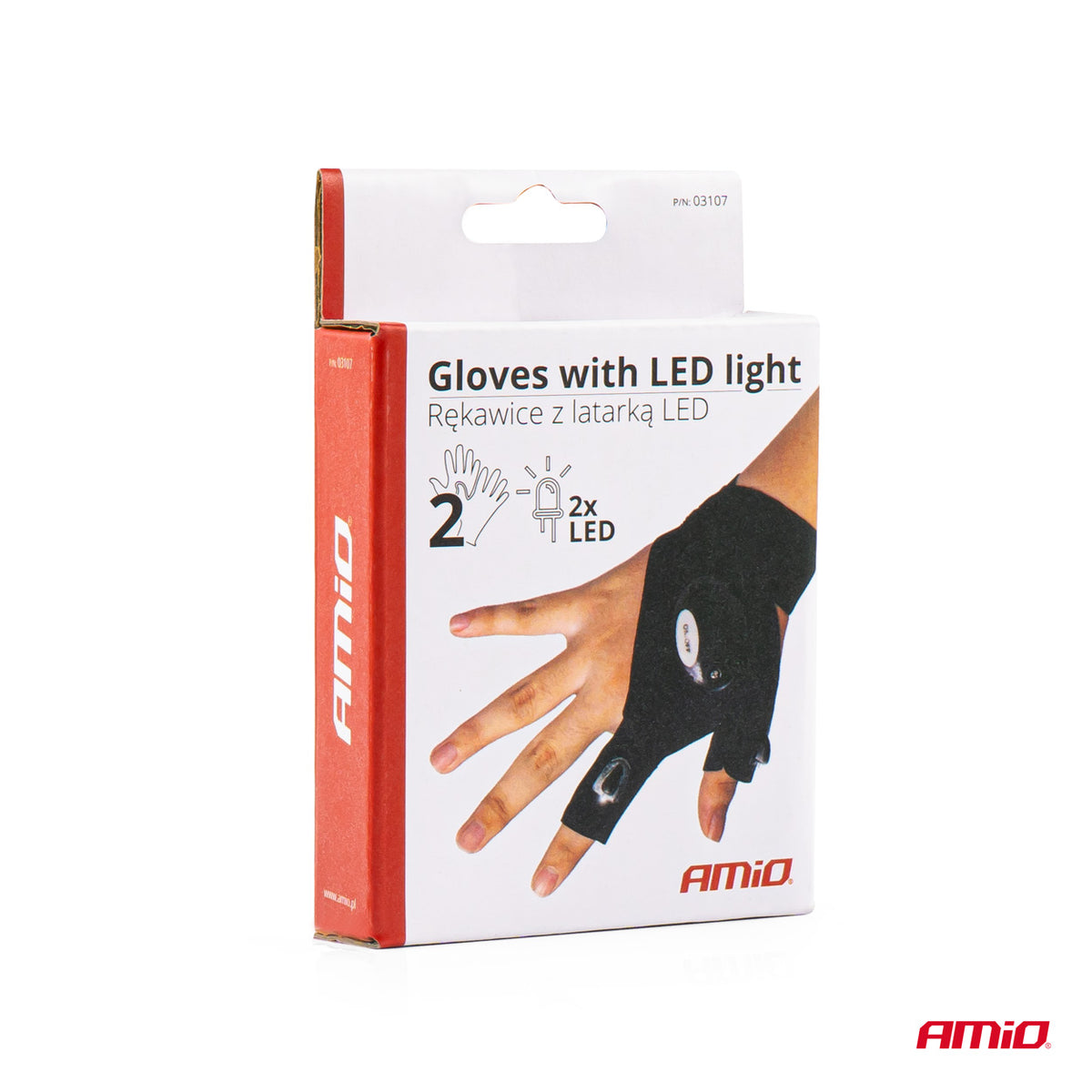 Handschoenen met LED-licht AMiO 03107 - AMiO 03107 - afbeelding 3