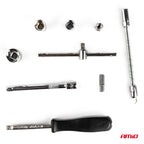 1/4 Sleutel dop reparatie gereedschap set doos 46-delig AMiO 03136 - AMiO 03136 - afbeelding 3