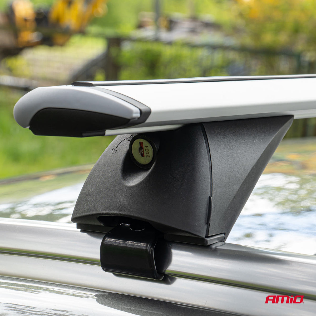 Aluminium geïntegreerde dakdragers 120 cm model CRR-03 AMiO 03151 - AMiO 03151 - afbeelding 2