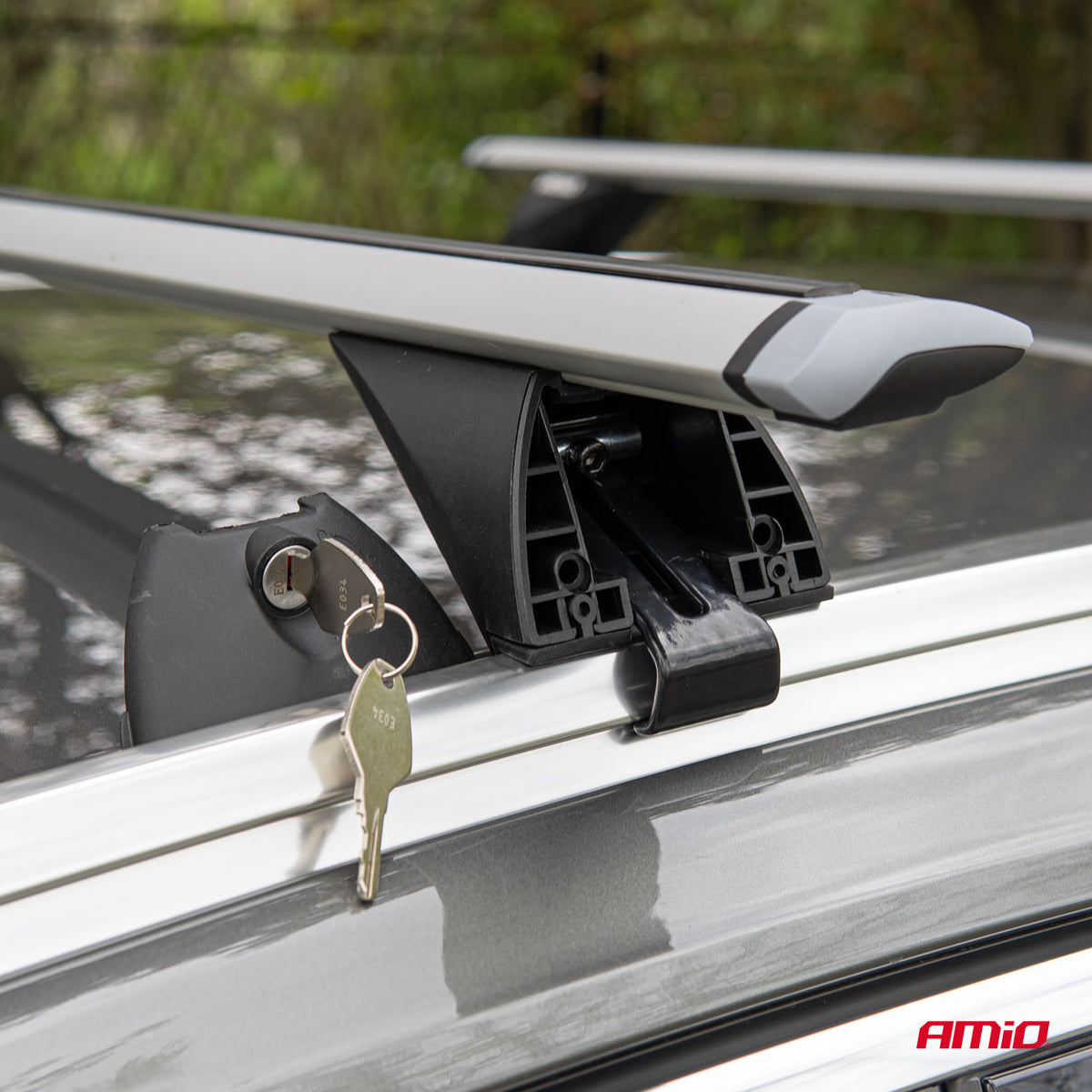 Aluminium geïntegreerde dakdragers 120 cm model CRR-03 AMiO 03151 - AMiO 03151 - afbeelding 4