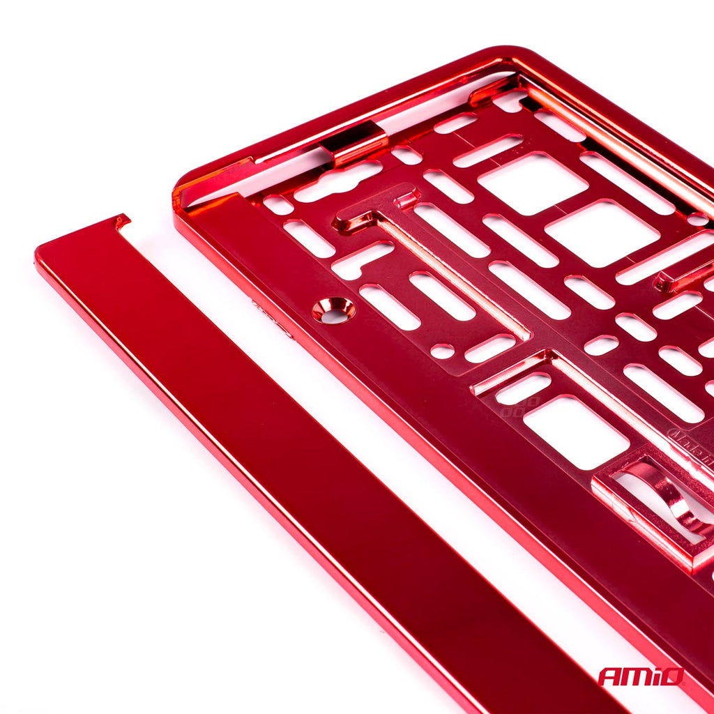 Kentekenplaat Frame - Rood metalic AMiO 03171 - AMiO 03171 - afbeelding 2