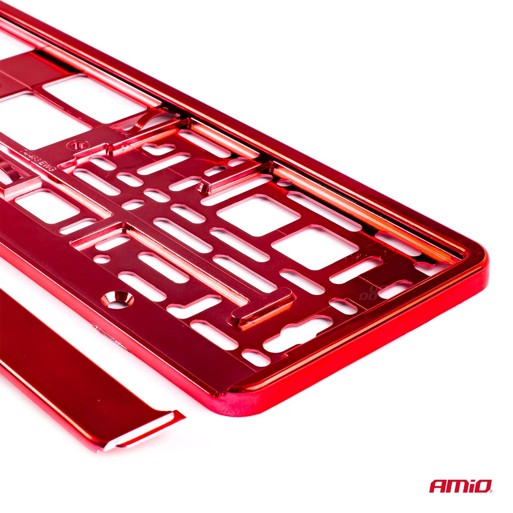 Kentekenplaat Frame - Rood metalic AMiO 03171 - AMiO 03171 - afbeelding 3
