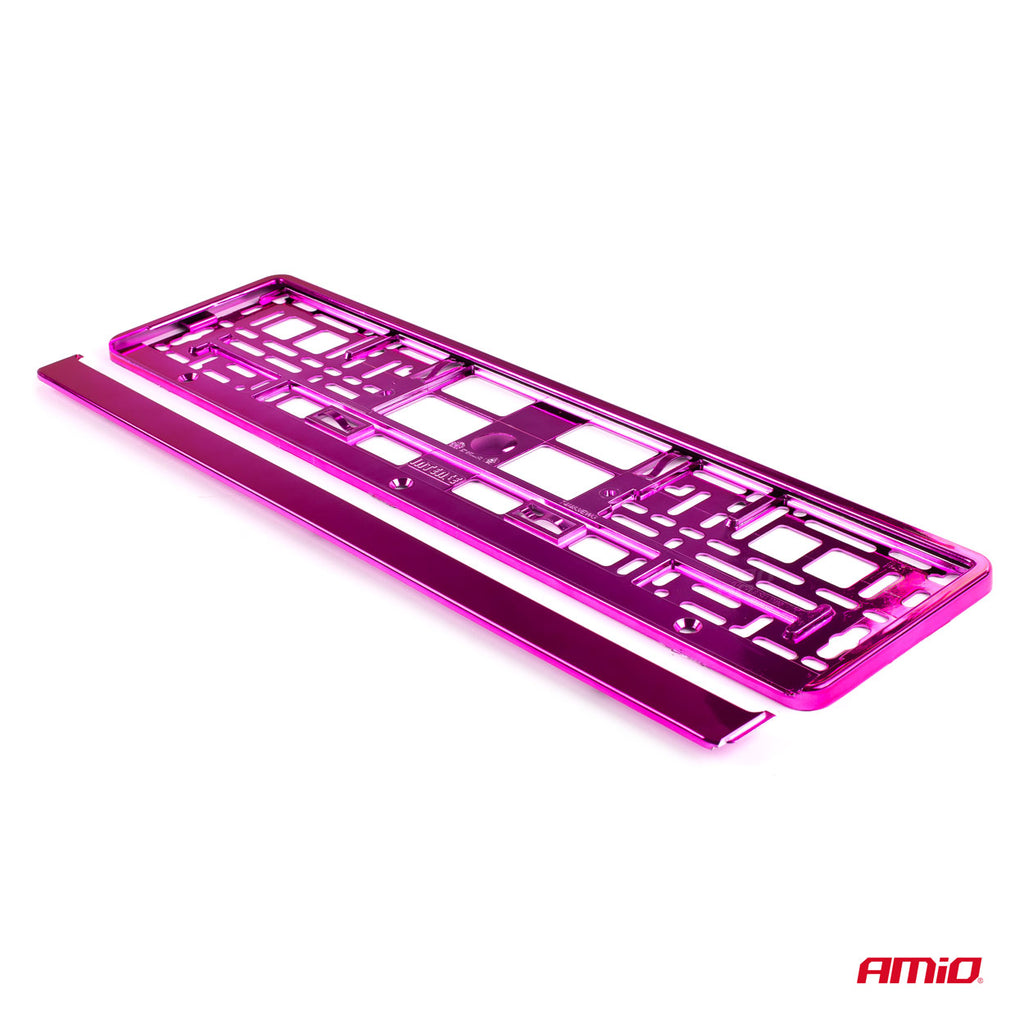 Kentekenplaat Frame - Roze metalic AMiO 03176 - AMiO 03176 - afbeelding 2