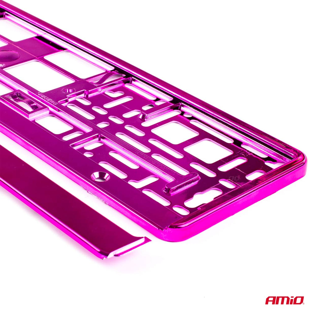 Kentekenplaat Frame - Roze metalic AMiO 03176 - AMiO 03176 - afbeelding 3