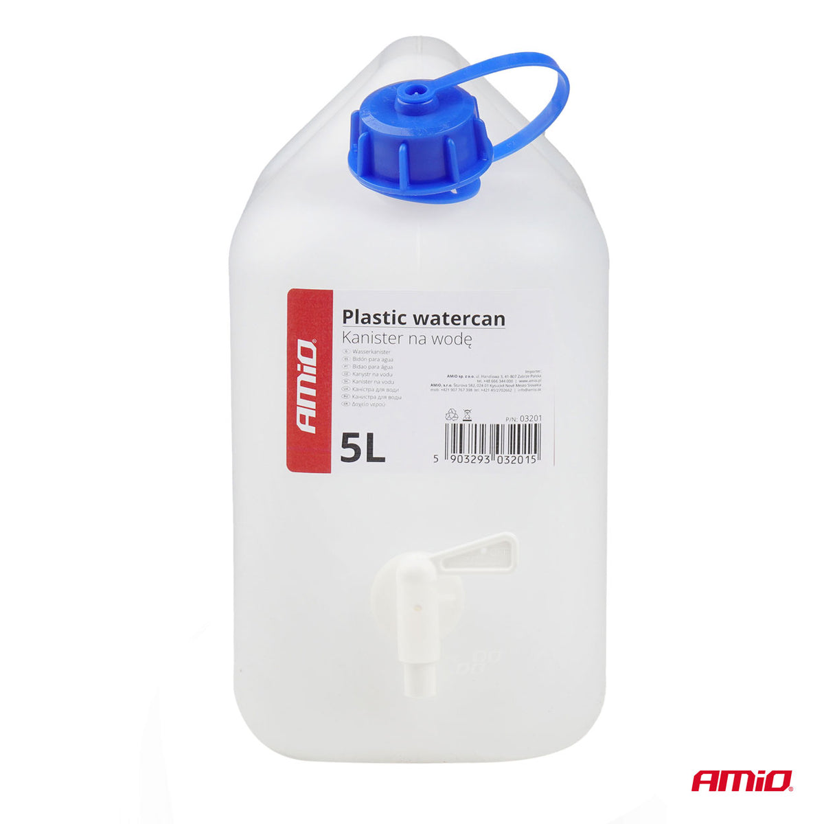 Waterkan met kraan 5L kunststof AMiO 03201 - AMiO 03201 - afbeelding 2