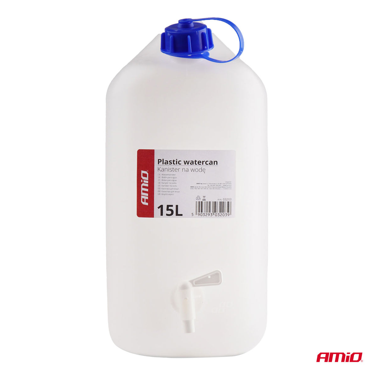 Waterkan met kraan 15L kunststof AMiO 03203 - AMiO 03203 - afbeelding 2