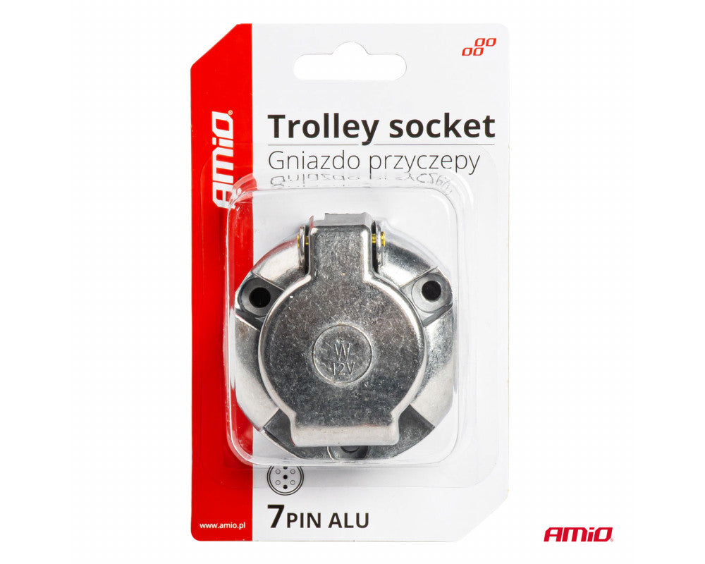 Aanhanger stopcontact 7PIN ALU