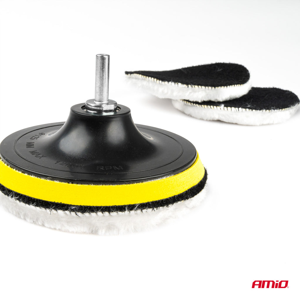 Wol Polijstpads Set 5 stuks AMiO 03236 - AMiO 03236 - afbeelding 2