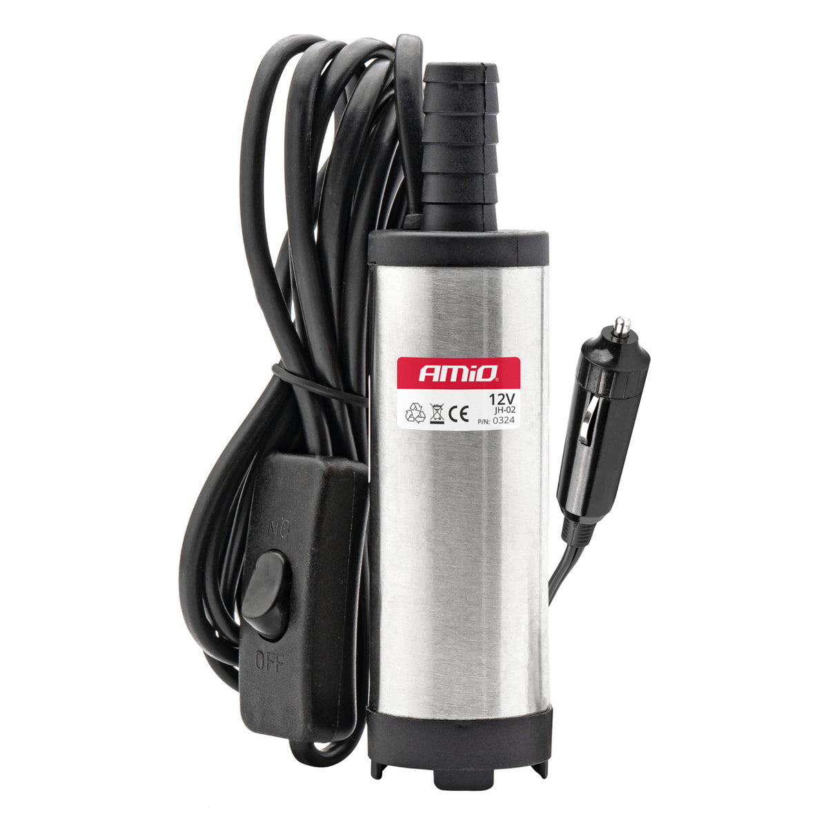 Elektrische dieselpomp 12V dompelpomp diameter 38 mm met aanstekerplug AMiO 03242 - AMiO 03242 - afbeelding 1