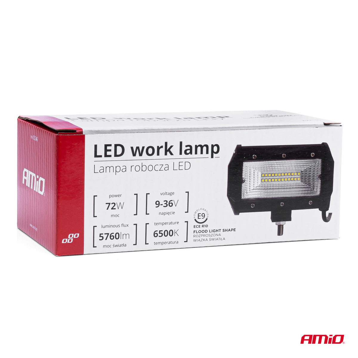 Werklamp AWL35 24 LED FLOOD 9-36V AMiO 03246 - AMiO 03246 - afbeelding 4