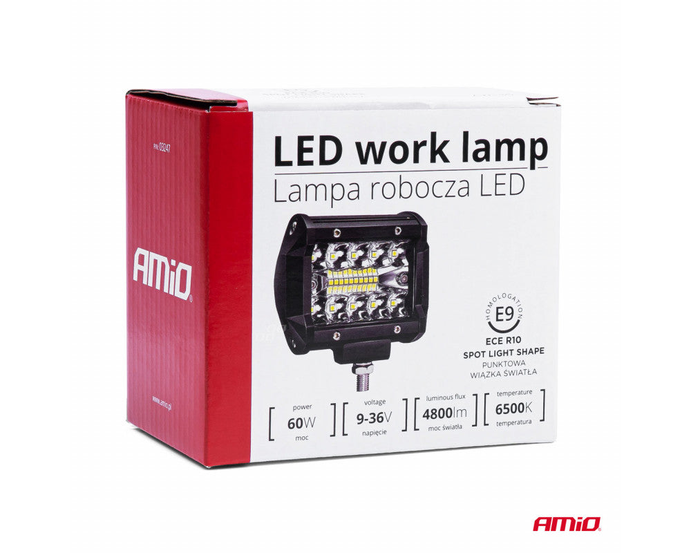 Werklamp AWL36 20 LED Spotlight 9-36V, afm: 74x95x55mm