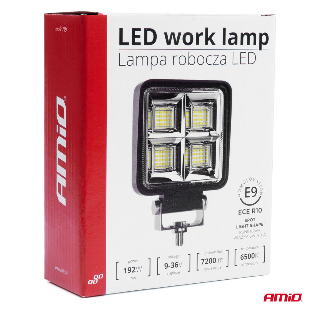 Werklamp AWL38 64 LED SPOT 9-36V AMiO 03249 - AMiO 03249 - afbeelding 4