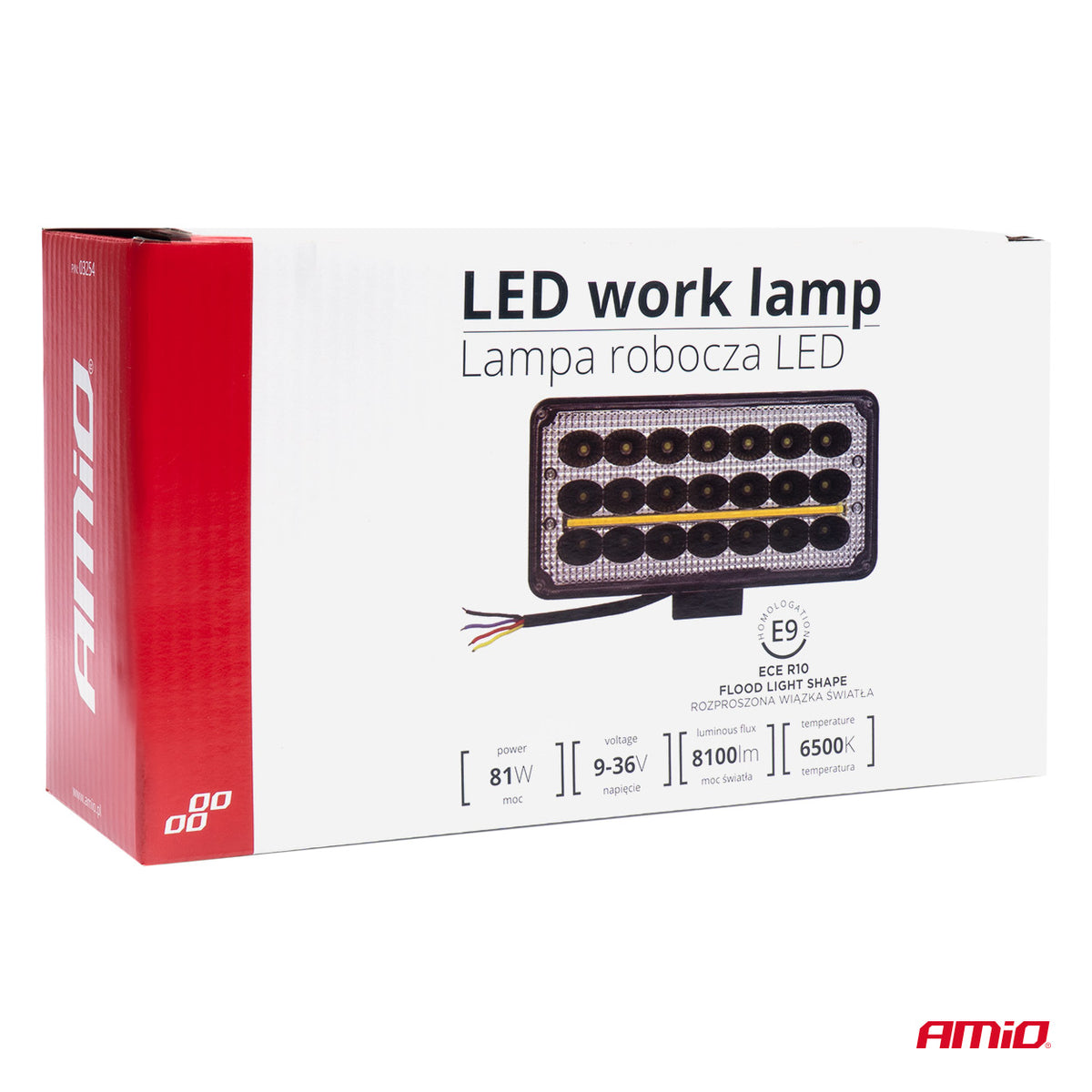 Werklamp AWL43 27 LED FLOOD 9-36V AMiO 03254 - AMiO 03254 - afbeelding 5