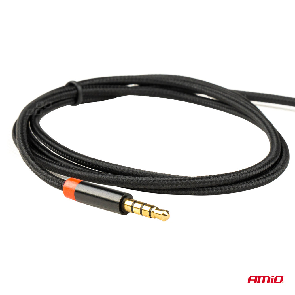 AUX kabel mini jack-jack 3,5mm 100cm AMiO 03269 - AMiO 03269 - afbeelding 4
