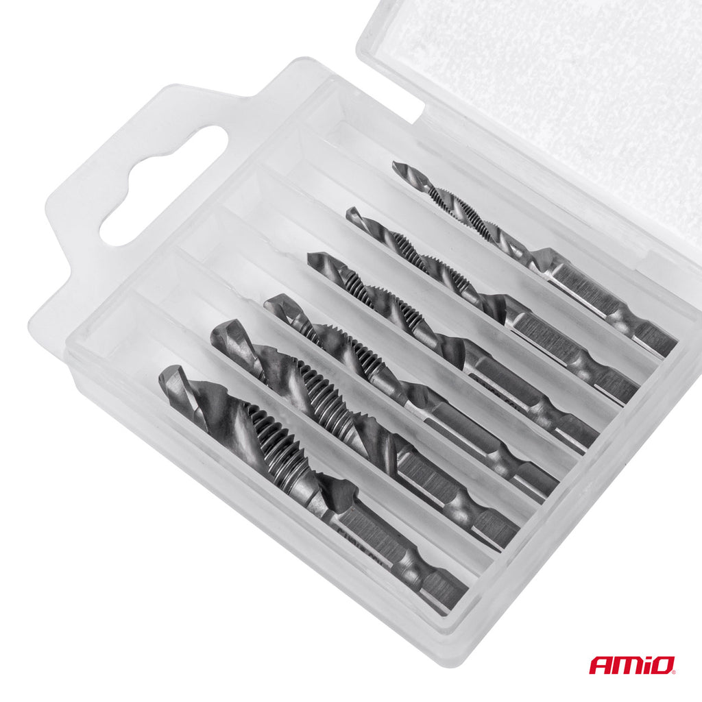 Tap boren set 6 stuks AMiO 03272 - AMiO 03272 - afbeelding 2