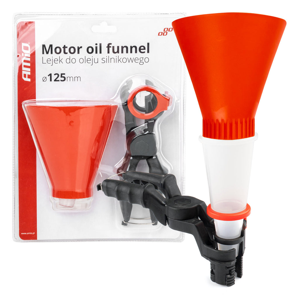 Motorolietrechter met houder 125mm AMiO 03278 - AMiO 03278 - afbeelding 1