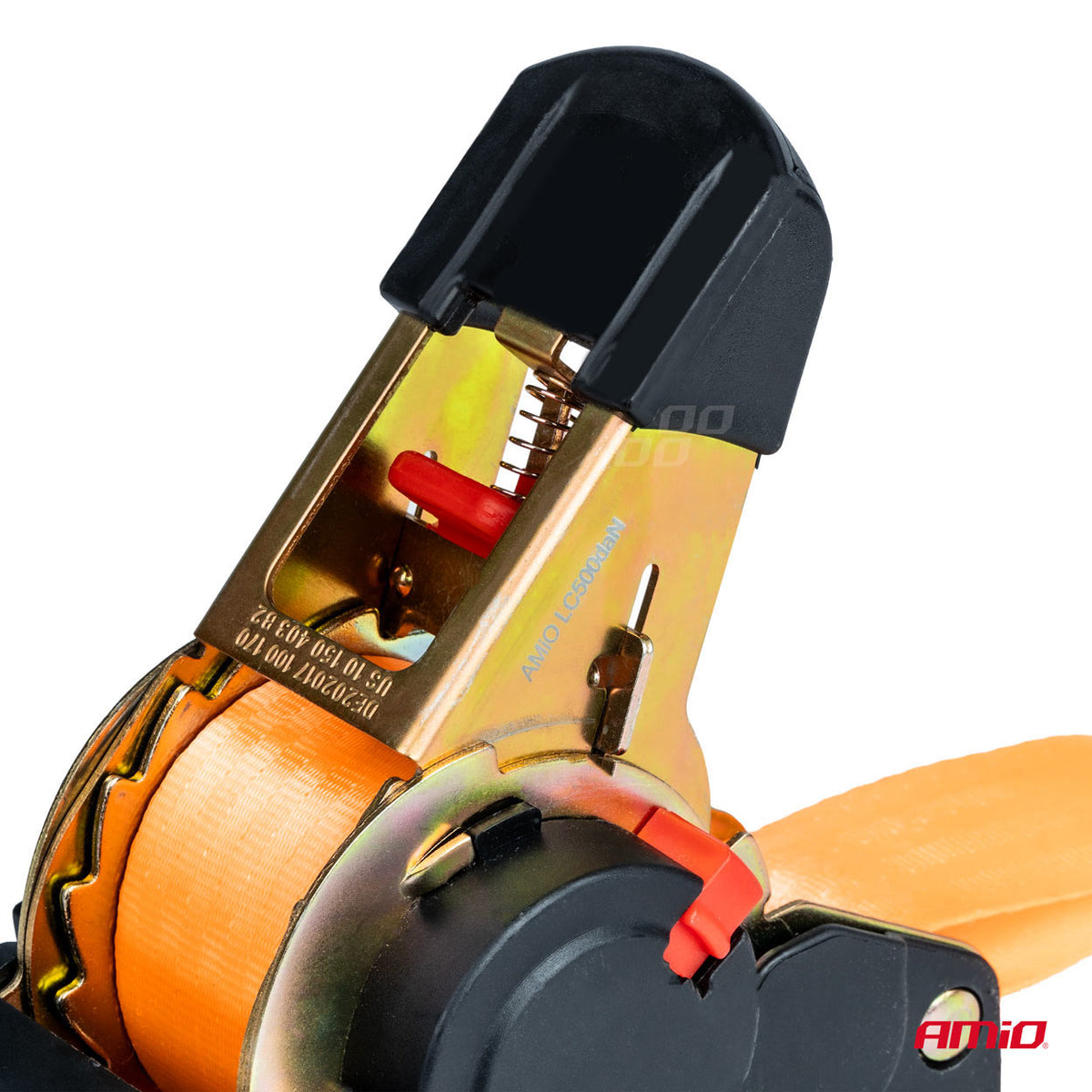 Automatische spanband met ratel 1000/500kg 38mm 4m S-TYPE AMiO 03320 - AMiO 03320 - afbeelding 2