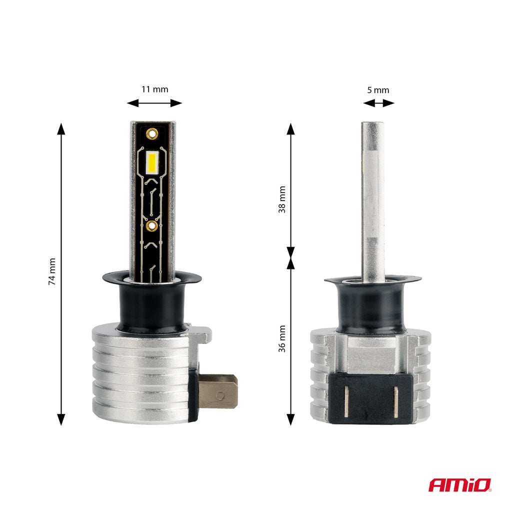 LED-koplampen H-mini-serie H1 AMiO 03329 - AMiO 03329 - afbeelding 3