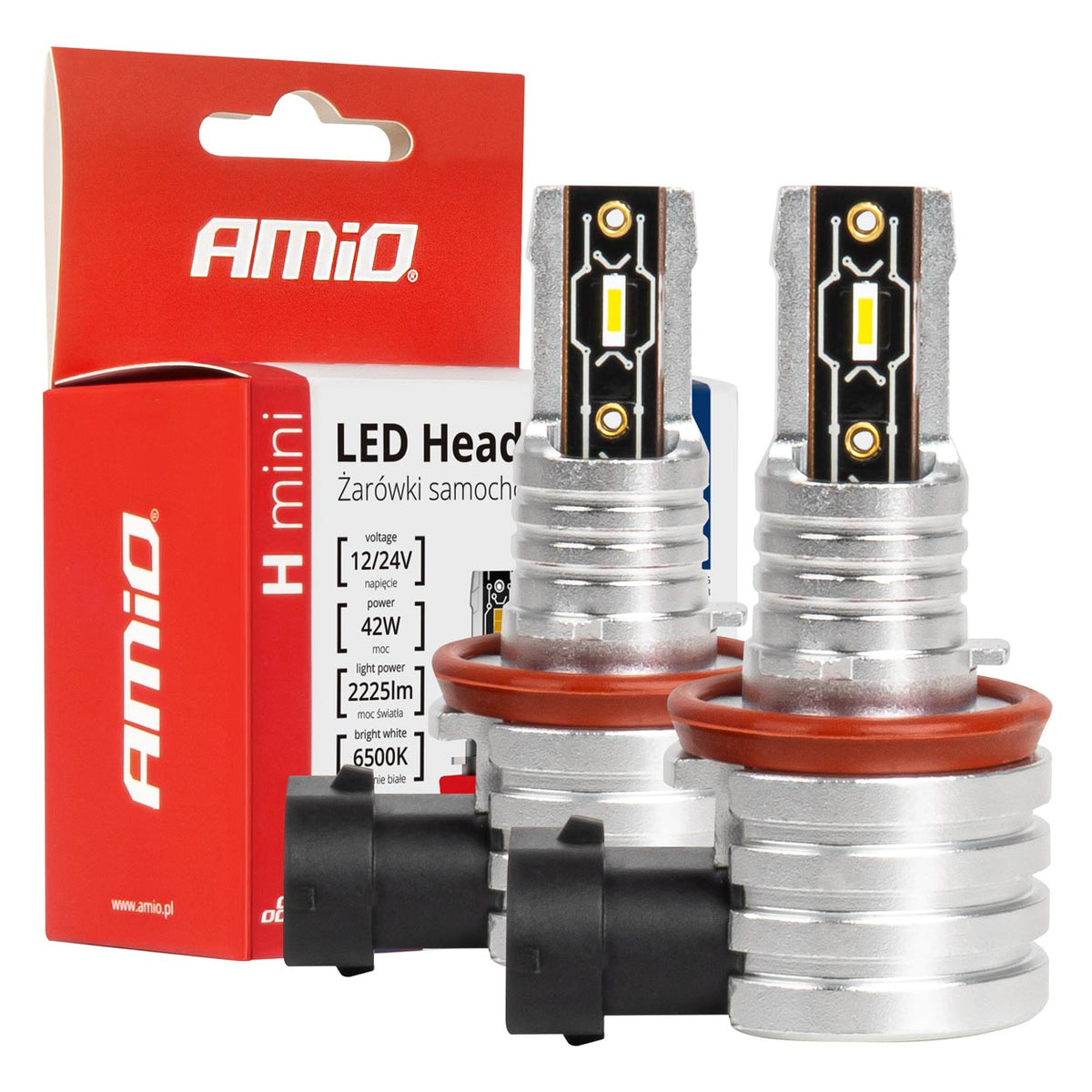 LED-koplampen H-mini-serie H8/H9/H11/H16 AMiO 03333 - AMiO 03333 - afbeelding 1