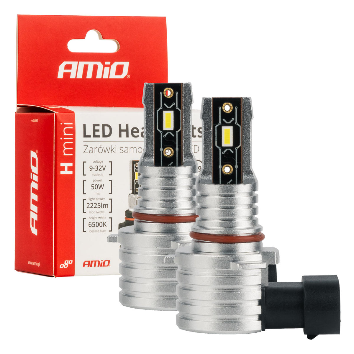 LED-koplampen H-mini-serie HB3 9005/HIR1 9011/H10 AMiO 03334 - AMiO 03334 - afbeelding 1