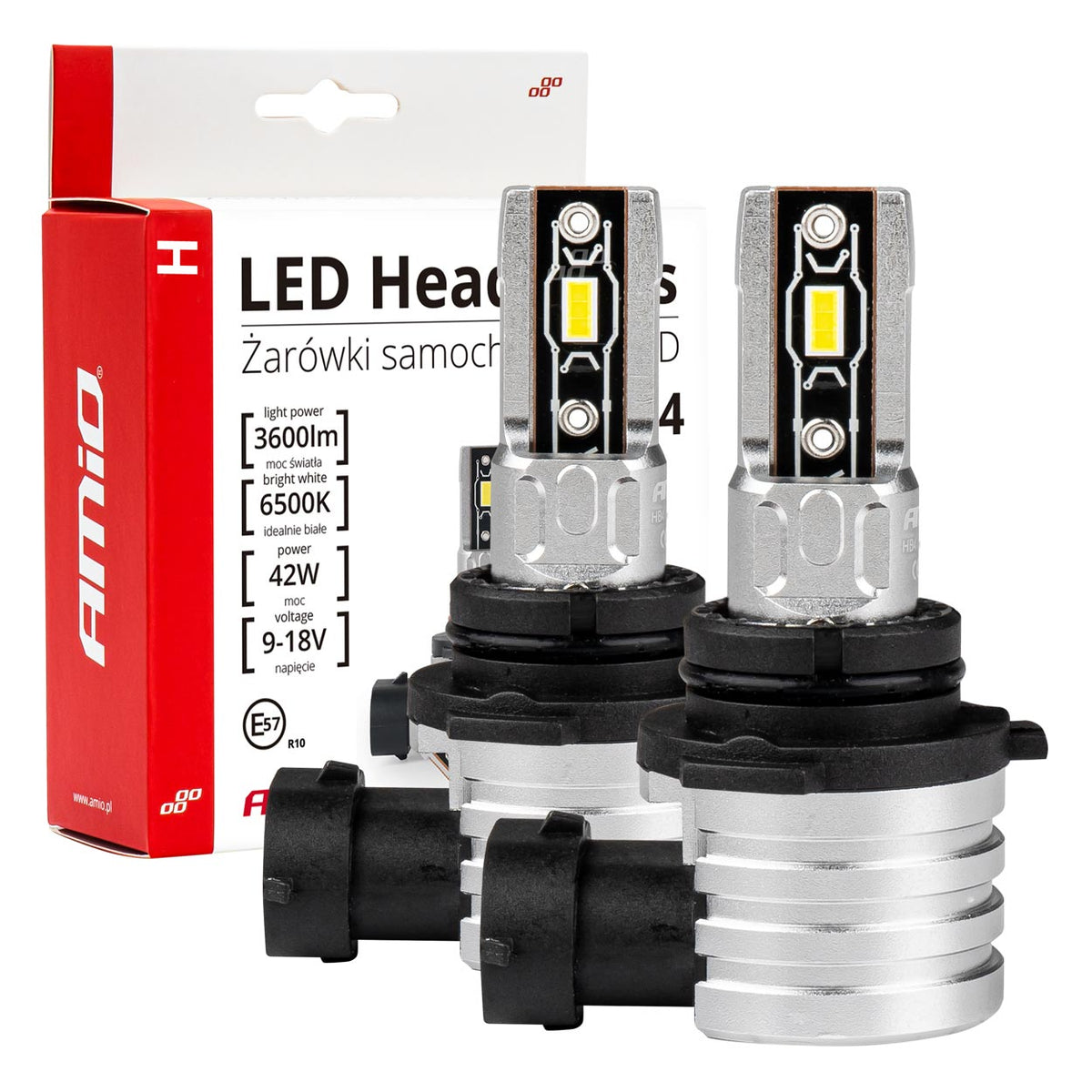 LED-koplampen H-mini-serie HB4 9006 AMiO 03335 - AMiO 03335 - afbeelding 1