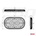 MAGNETISCHE MINI-lichtbalk met hoge intensiteit WLB78 293x171mm R65 R10 48LED 12/24V IP56 AMiO 03336 - AMiO 03336 - afbeelding 8