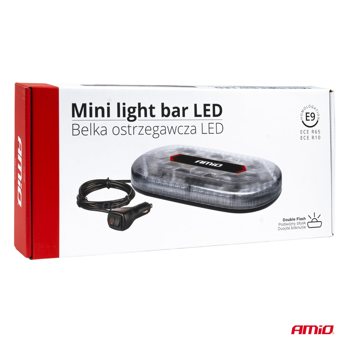 MAGNETISCHE MINI-lichtbalk met hoge intensiteit WLB78 293x171mm R65 R10 48LED 12/24V IP56 AMiO 03336 - AMiO 03336 - afbeelding 9