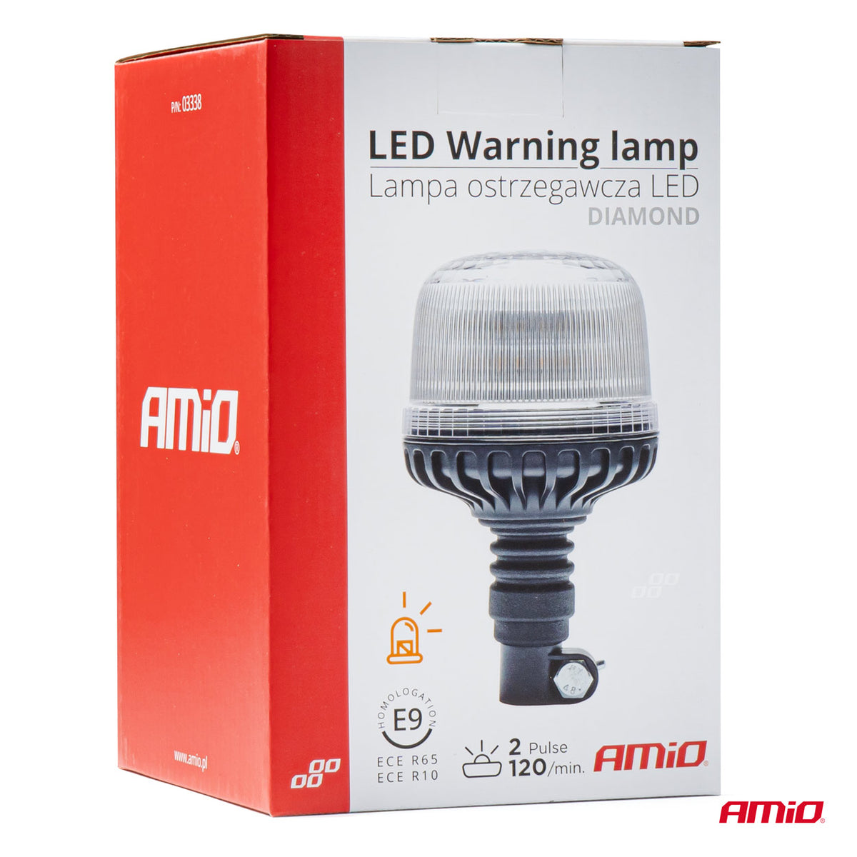 LED Waarschuwingslamp W25p Flex PIPE R65 R10 24LED 12/24V IP66 AMiO 03338 - AMiO 03338 - afbeelding 6