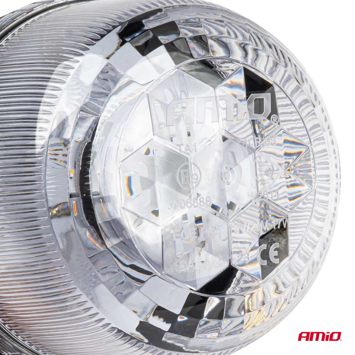 LED Waarschuwingslamp W25b 3 schroeven R65 R10 24LED 12/24V IP66 AMiO 03341 - AMiO 03341 - afbeelding 2