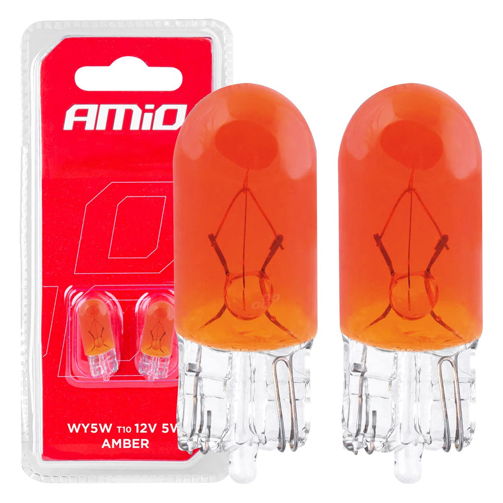 Halogeenlampen T10 W5W W2.1x9.5d 12V 2st blister AMiO 03347 - AMiO 03347 - afbeelding 1