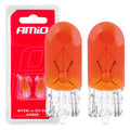 Halogeenlampen T10 W5W W2.1x9.5d 12V 2st blister AMiO 03347 - AMiO 03347 - afbeelding 1