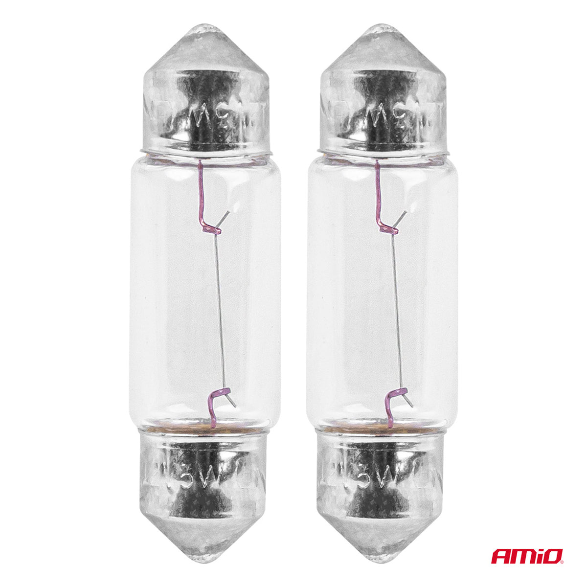 Halogeenlampen C5W Soffittendoos SV 8,5-8 36mm 12V 2st blister AMiO 03348 - AMiO 03348 - afbeelding 2