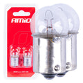 Halogeenlampen R5W BA15s 12V 2st blister AMiO 03349 - AMiO 03349 - afbeelding 1