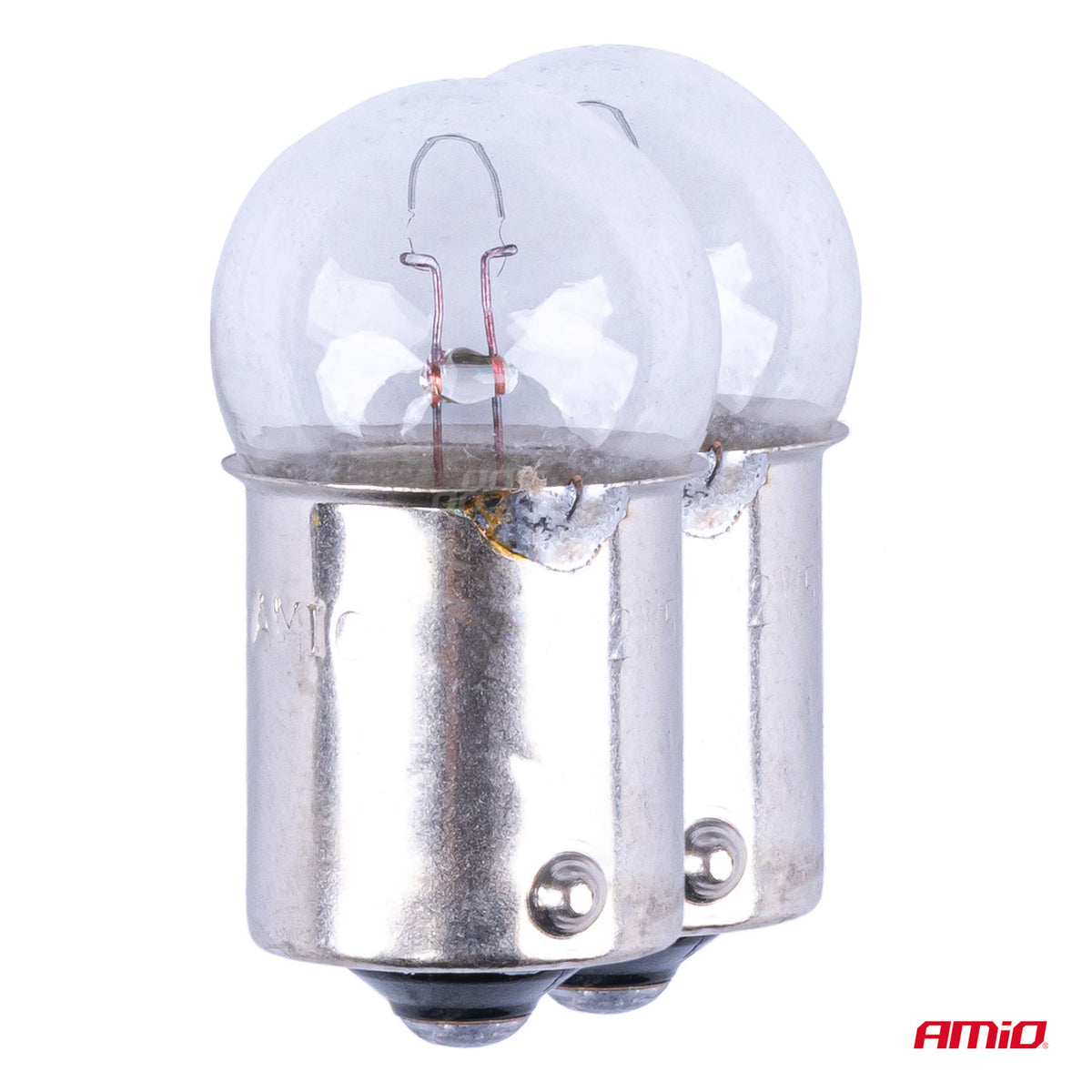Halogeenlampen R5W BA15s 12V 2st blister AMiO 03349 - AMiO 03349 - afbeelding 2