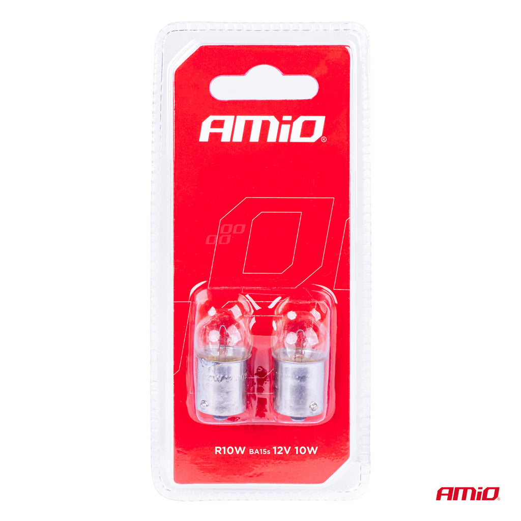 Halogeenlampen R10W BA15s 12V 2st blister AMiO 03350 - AMiO 03350 - afbeelding 4