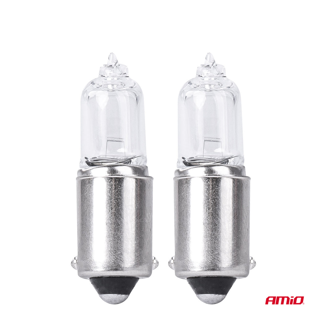Halogeenlampen H5W 12V 5W BAX9S wit 2st blister AMiO 03354 - AMiO 03354 - afbeelding 2