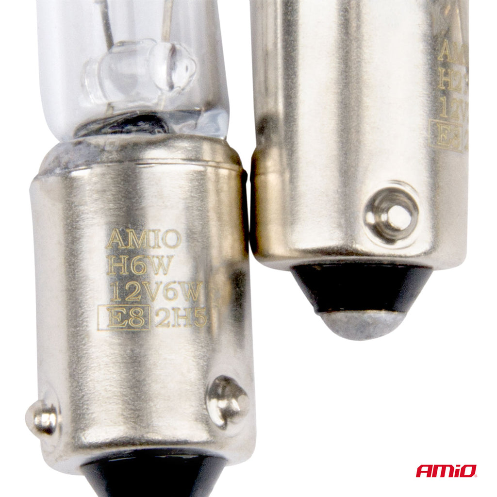 Halogeenlampen H6W 12V 6W BAX9S wit 2st blister AMiO 03355 - AMiO 03355 - afbeelding 4