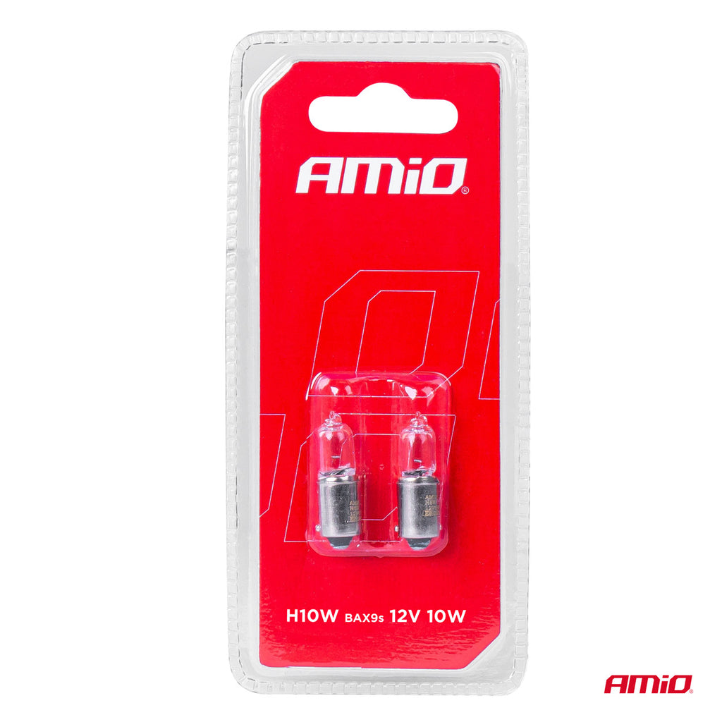 Halogeenlampen H10W 12V 10W BAX9S wit 2st blister AMiO 03356 - AMiO 03356 - afbeelding 4