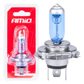 Halogeenlamp H4 12V 60/55W Super Wit 1st blister AMiO 03362 - AMiO 03362 - afbeelding 1