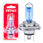 Halogeenlamp H4 12V 60/55W Super Wit 1st blister AMiO 03362 - AMiO 03362 - afbeelding 3