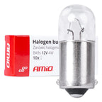 Halogeenlampen T4W 12V 4W BA9S 10st AMiO 03370 - AMiO 03370 - afbeelding 1