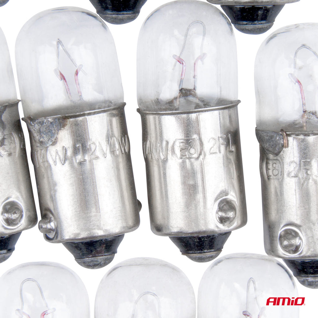 Halogeenlampen T4W 12V 4W BA9S 10st AMiO 03370 - AMiO 03370 - afbeelding 3