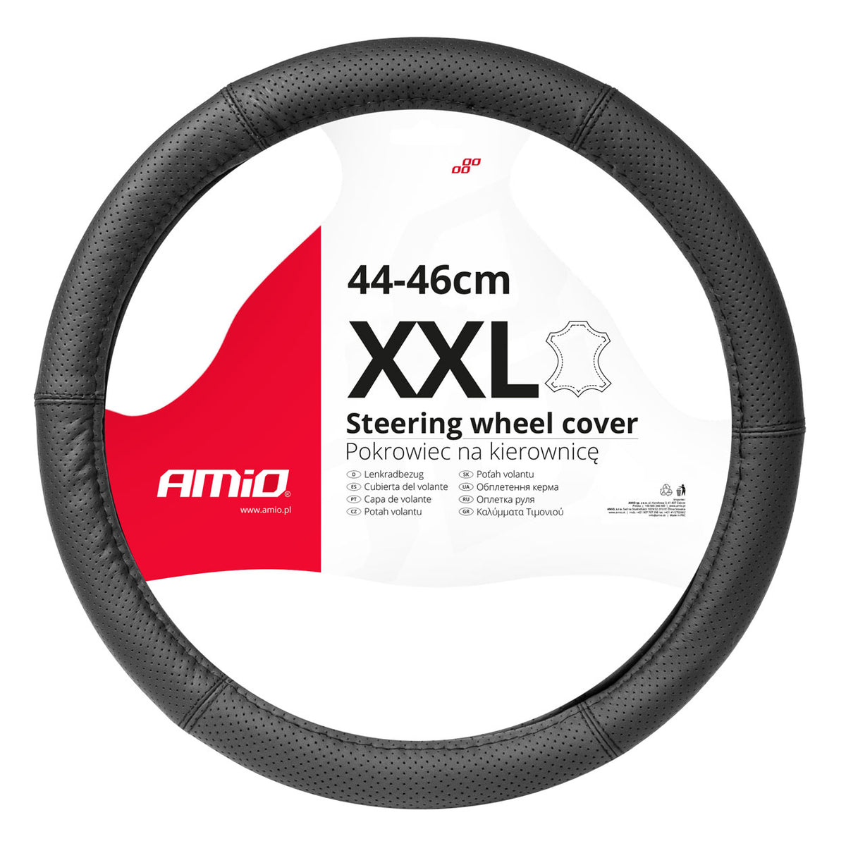Stuurhoes Leather Series SWC-50-XXL (44-46cm) AMiO 03559 - AMiO 03559 - afbeelding 1