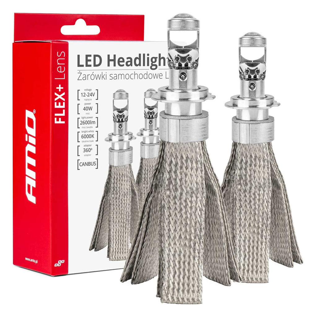 LED-koplampen FLEX+ serie H7 lens AMiO 03660 - AMiO 03660 - afbeelding 1