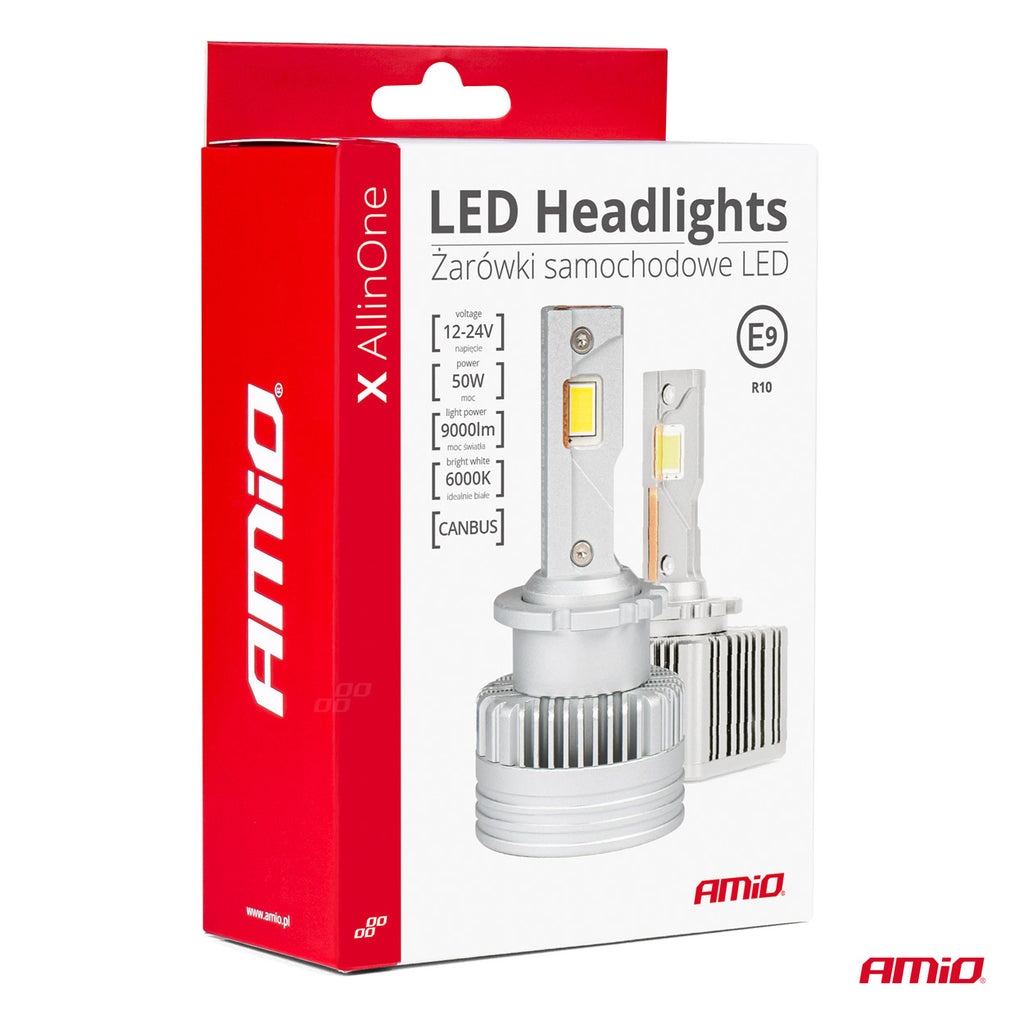 LED Koplampen X AllinOne Series D1S D3S D8S canbus 6000K AMiO 03669 - AMiO 03669 - afbeelding 9